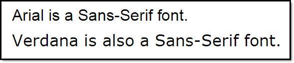 Sans Serif Fonts