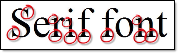 Serif Font