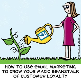 How to use the 3 different types of email marketing to grow your magic beanstalk of customer loyalty.