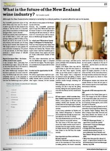 The editor of NZ Wine Technology magazine was so impressed with the articles I wrote for his new website, that he combined some of them and published them in the print magazine.