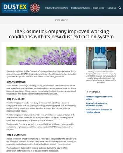 Dustex case study